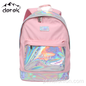 Pink Outdoor Lightweight Fantasy PU Children&#39;s Book Bag